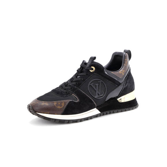 Louis Vuitton Women's Run Away Sneakers Mesh with Monogram Canvas and Suede - Picture 1 of 6
